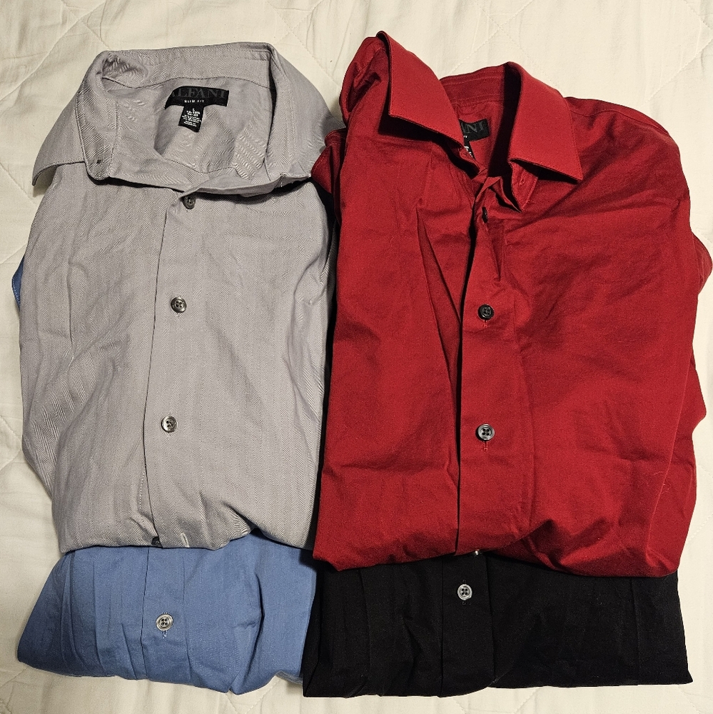 EUC bundle of 4 mens Alfani dress shirts